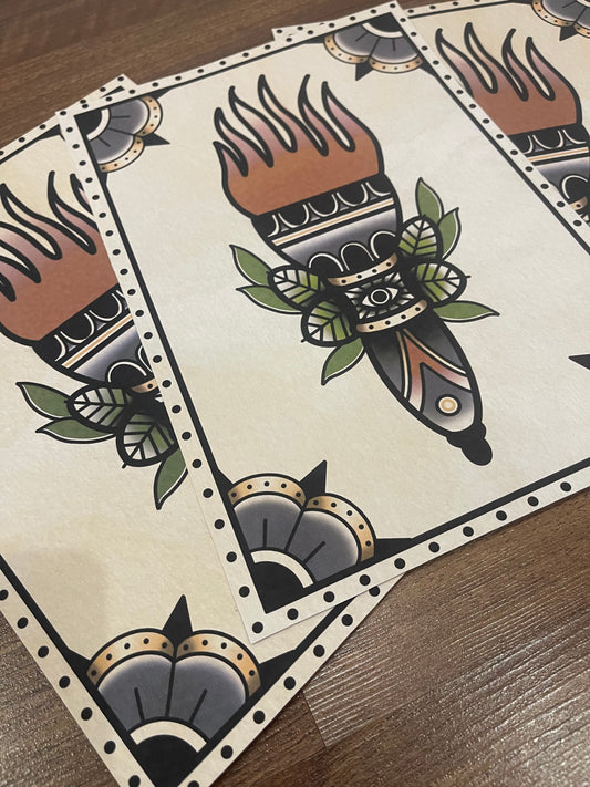Torch - A4 art print