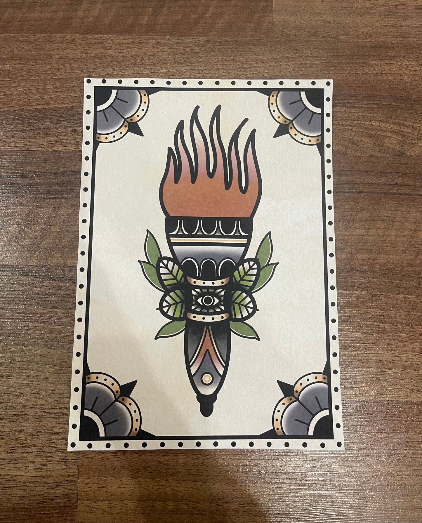 Torch - A4 art print